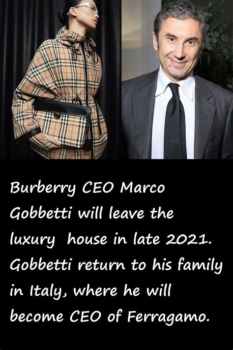 burberry marco gobbetti|marco gobbetti leaving burberry.